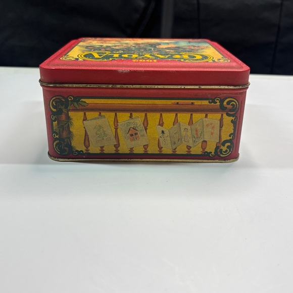 Crayola Crayon Christmas Collectible Holiday Tin Kids Vintage 1992 Empty - Picture 4 of 11